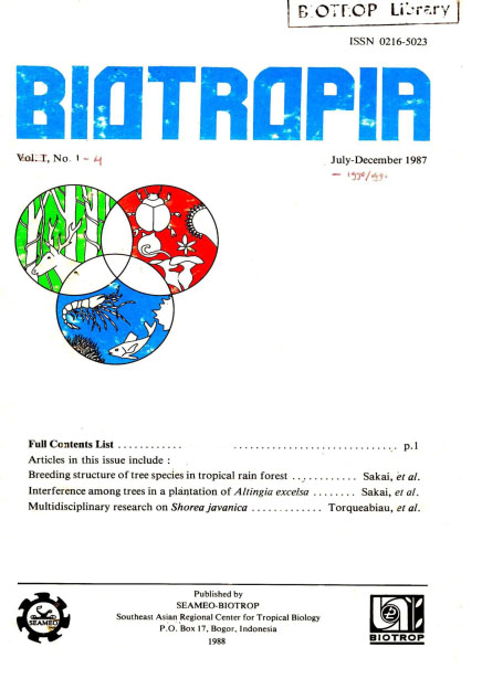 						View Vol. 1 No. 1 (1987)
					